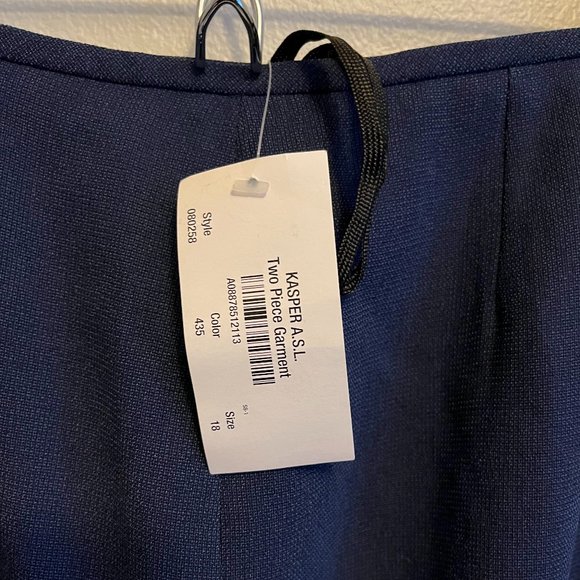 Kasper A.S.L. Women's  Blue Pencil Skirt - Picture 2 of 3